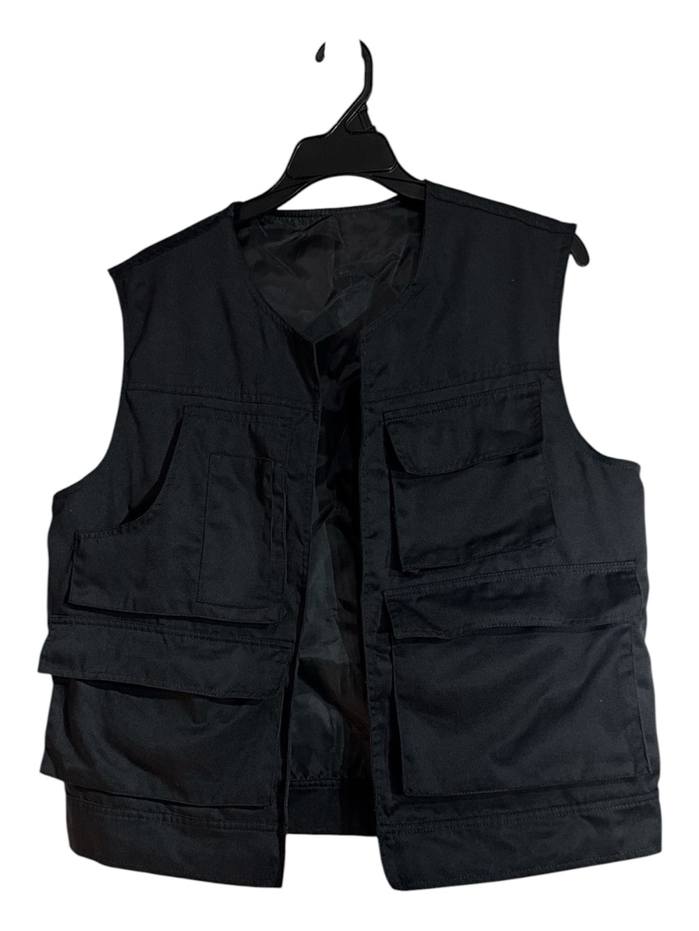 Fishing Utility Safari Cargo Vest Multi Pockets Black size Small